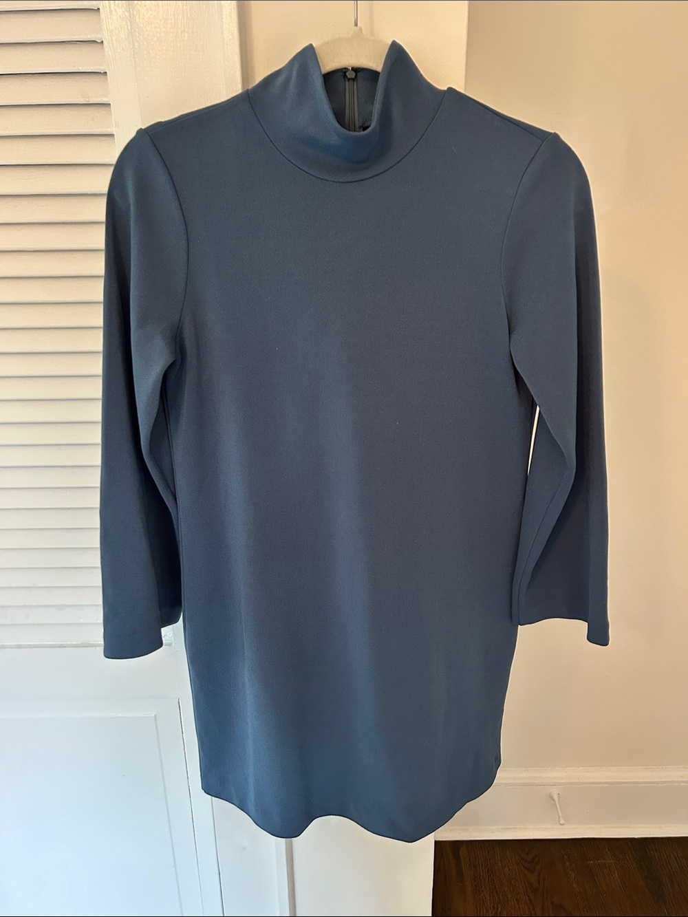 Club Monaco Slate Blue Turtleneck Dress
